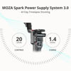 Picture of MOZA AirCross 3, 3-Axis Handheld Gimbal Stabilizer for DSLR Cameras/Mirrorless Upgraded UI Design up to 20hrs Runtime Powerful Extensions Arsenal 3.2kg Payload