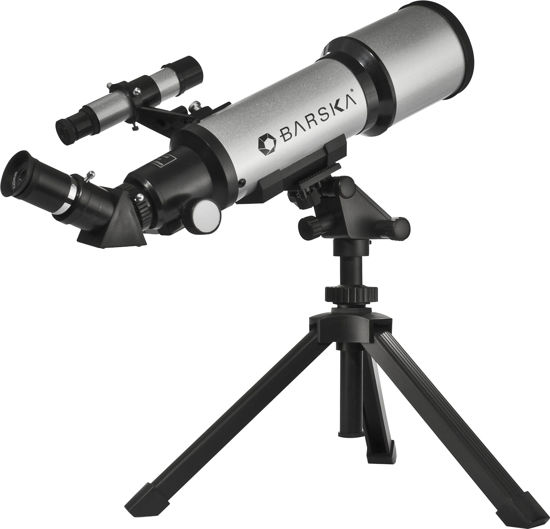 Picture of BARSKA Starwatcher 400x70mm Refractor Telescope w/ Tabletop Tripod & Carry Case