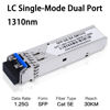 Picture of 4Pack 1.25G SFP LC Module 1000Base-LX(SMF,1310nm,20km,DDM) Single-Mode Transceiver for Cisco GLC-LH-SMD,Ubiquiti UniFi,Meraki MA-SFP-1GB-LX10,Fortinet,Mikrotik,TP-Link,Netgear,TL-SM311LS,D-Link,Intel