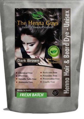 Picture of Henna Hair & Beard Dye - 100% Natural & Chemical Free - The Henna Guys (3 Pack, Dark Brown)