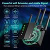 Picture of WiFi Extender, WiFi Booster, Cover up to 12880 sq.ft & 105 Devices, 1200Mbps Wall-Through Strong WiFi Booster, Dual Band 2.4G and 5G, with Ethernet Port & AP Mode, 4 Antennas 360° Full Coverage