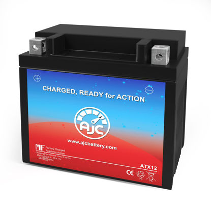 Picture of Deka ETX12 Powersports Replacement Battery - This is an AJC Brand Replacement