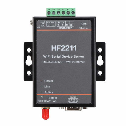 Picture of DC5-36V1 Port Serial Device Server, RS232/485/422 to WIFI & DTU Ethernet Converter, HF2211 Network Server for DIY Home Company Office