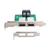 Picture of NFHK Dual Ports Mini SAS SFF-8088 to Internal SAS HD SFF-8643 PCBA Female Adapter with Low Profile Bracket