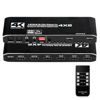 Picture of HDMI Matrix Switch 4x2, 4K HDMI Matrix Switcher Splitter 4 in 2 Out Box with EDID Extractor and IR Remote Control Support 4K HDR, HDMI 2.0b, HDCP 2.2, 4K@60Hz, 3D, 1080P