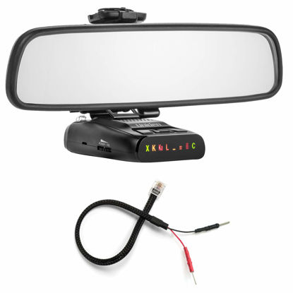 Picture of Radar Mount Mirror Mount Bracket + Mirror Wire Power Cord for Uniden DFR (3001109)