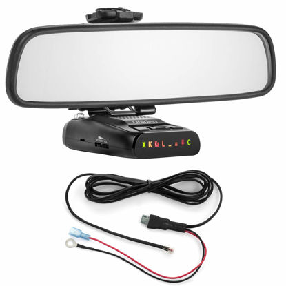 Picture of Radar Mount Mirror Mount Bracket + Direct Wire Power Cord for Uniden DFR (3001209)