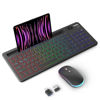 Picture of Wireless Keyboard and Mouse Combo Backlit - Upgraded MARVO WS511 Slim Scissor Switch Keyboard with Phone Tablet Holder, 2.4G Lag-Free Rechargeable Mouse with 4 DPI, Compatible with MacBook, Windows