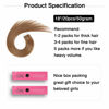 Picture of SUYYA Tape in Hair Extensions Human Hair Light Brown 18 inches 50g 20pcs Straight Seamless Skin Weft Tape in Human Hair Extensions(18 inches #8 Light Brown)