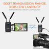 Picture of LAIZESKE W1000H Wireless Video Transmission System HDMI Transmitter and Receiver Full Duplex Intercom Live Streaming 1000FT Long Range with 0.08S Low Latency