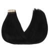 Picture of GOO GOO Human Hair Extensions Tape in in Jet black Straight Tape in Human Hair Extensions 16 inch 20pcs 50g