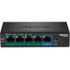 Picture of TRENDnet 5-Port Gigabit PoE+ Switch, 32W PoE Power Budget, 10Gbps Switching Capacity, IEEE 802.1p QoS, DSCP Pass-Through Support, Fanless, Wall Mountable, Lifetime Protection, Black, TPE-TG52