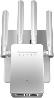 Picture of WiFi Extender Signal Booster up to 9956 sq.ft for Home, Long Range Internet Repeater and Signal Amplifier with Ethernet Port - Easy 1-Tap Setup, Support 35 Devices, Access Point Mode