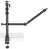 Picture of PICTRON LS11 Camera Mount Desk Stand with Auxiliary Holding Arm, Flexible Overhead Camera Mount, Webcam Table C-Clamp Multi Mount for Photography Videography Live Stream