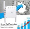 Picture of WiFi Extender Signal Booster for Home - 1200Mbps Wall-Through Strong WiFi Range Extender, 2.4 & 5G Wireless Internet Repeater with Ethernet Port, WiFi Booster Up to 3000 Sq.ft Full Coverage