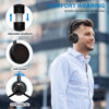 Picture of Wireless Headset,Bluetooth Headset with Noise Canceling Microphone &USB Dongle, Handsfree 45 Hrs/Dual Connect/Mute Button,wireless computer headset with microphone for PC|Work|Skype|Zoom|MS Teams