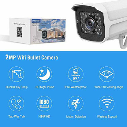 Picture of Outdoor WiFi Security Camera- 1080P HD Video Surveillance System - WiFi, Waterproof, IP Night Vision Outdoor Camera with 2-Way Audio and iOS, Android Compatibility (02)