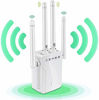 Picture of WiFi Repeater - WiFi Booster,Signal Extender, 360° Full Coverage Up to 2500 sq.ft,1200 Mbps 2.4 & 5GHz Wireless Internet Amplifier - Covers 20 Devices with 4 External Advanced Antennas