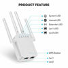 Picture of WiFi Repeater - WiFi Booster,Signal Extender, 360° Full Coverage Up to 2500 sq.ft,1200 Mbps 2.4 & 5GHz Wireless Internet Amplifier - Covers 20 Devices with 4 External Advanced Antennas