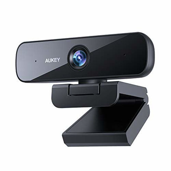 Picture of AUKEY 1080p Webcam with Noise Reduction Stereo Microphones, Full HD USB Computer Camera for PC/Laptop/Desktop Video Calling & Conferencing