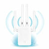 Picture of WiFi Range Extender 1200Mbps Wireless Signal Repeater Booster, Dual Band 2.4G and 5G Expander, 4 Antennas 360° Full Coverage, Extend WiFi Signal to Smart Home & Alexa Devices (1200 White)