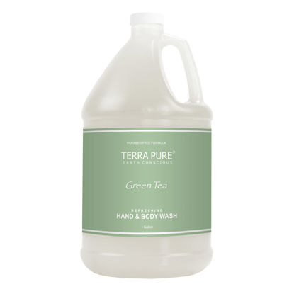 Picture of Terra Pure Green Tea Hotel Hand & Body Wash | 1 Gallon | For Hospitality & Vacation Rentals to Refill Dispensers | (Single Gallon)