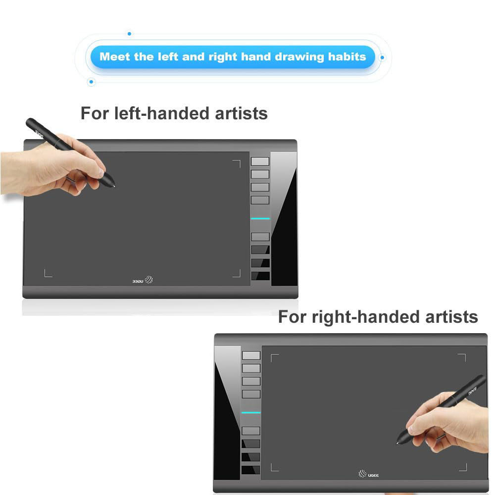 Getuscart Graphics Drawing Tablets Ugee M708 10 X 6 Inch Large Active Area Drawing Tablet With 4895