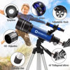 Picture of Telescope for Kids Beginners Adults, 70mm Astronomy Refractor Telescope with Adjustable Tripod - Perfect Telescope Gift for Kids