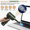 Picture of Compressed Air Duster, Keyboard Cleaner-100000RPM New-Upgraded Canned Airs Duster, Electric Computer Cleaner, Air Can Air Blower Cleaning Kit-Dust Spray for PC Dust Off Replace Compressed Air Cans