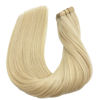 Picture of GOO GOO Blonde Tape in Hair Extensions Human Hair Bleach Blonde Hair 16 Inch 50g 20pcs Straight Real Remy Human Hair Tape in Hair Extensions Natural Thick Hair Extensions Human Hair for Women