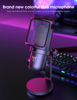 Picture of NOOTRY USB Gaming Microphone,PC Mic for PS4/ PS5/ Mac,Condenser Computer Desktop Mic with RGB Light,Mute Touch,Headphone Jack, Pop Filter for Recording,Streaming,Podcasting,YouTube