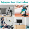 Picture of MOUNT PRO Echo Show 15 Stand, Free Standing Desk Mount for Amazon Echo Show 15, Swivel, Tilt, and Rotate Stand with Tempered Glass Base, Height Adjustable Alexa Echo Show 15 Mount, Holds up to 17.6lbs