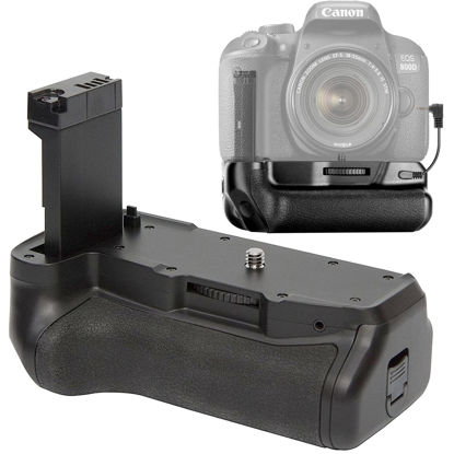 Picture of EOS-800D Vertical Camera Battery Grip for Canon T7i /X9i/77D/9000D Camera,Holds 2 LP-E17 Rechargeable Lithium-ion Batteries