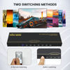 Picture of DGODRT 8×1 HDMI Switch 8 in 1 Out, 8 Port 4K HDMI Switcher Selector Box with IR Remote Control Support 4K@30Hz Ultra HDR HDCP 3D 1080P for Xbox PS4 PC Laptop