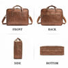 Picture of Leather Briefcases for Men 15.6 Inch Business Computer Bag Laptop Bag for Men Water Resistance Vintage Large Capacity Travel Messenger Bag Perfect Bag for Men-Brown