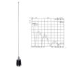 Picture of HYS Amateur Pre-Tuned Dual-Band VHF/UHF Dual Band NMO Antenna for 2m 70cm Mobile Radios W/Magnetic Base 5M(16.4ft) RG58 Cable PL-259 UHF Mag Mount