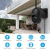 Picture of wansview Security Camera Outdoor, 2K Pan-Tilt 360° Surveillance Waterproof WiFi Camera, Night Vision, 2-Way Audio, Smart Siren, SD Card Storage&Cloud Storage, Works with Alexa W9-B (with RJ45 Port)