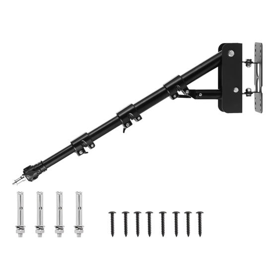 Picture of Selens Wall Mount Triangle Boom Arm 39.37inch/100cm, Ring Light Mount Support 180°Flexible Rotation for Studio Video Light, Monolight, Photography, Softbox, Reflector