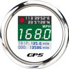 Picture of ARTILAURA GPS Speedometer 2-1/16" 52mm Adjustable MPH/KM Digital Speedometer Gauge with GPS Antenna Odometer for Car Boat Marine (White)