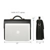 Picture of Ecentaur Mens Briefcase Leather Locking Briefcases for Men Business Laptop Messenger Bag