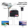 Picture of Outdoor TV Antenna, Digital Amplified Outdoor HDTV Antenna 150 Miles Range, Support UHF/VHF/4K/1080p High Reception -360°Strong Motor Rotation Wireless Remote with 33 FT Coax Cable, Mounting Pole