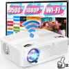 Picture of DR.J Professional Native 1080P 5G WiFi Projector, 450ANSI 300” Display Outdoor Projector, 4K Supported, Home Projector for iOS/Android/TV Stick