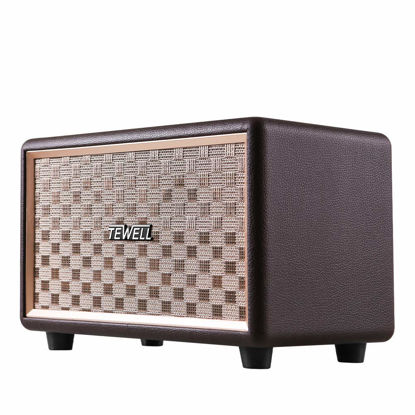 Picture of TEWELL Vintage Speakers, Bass Enhanced Technology, Retro Speakers Plug-in Speakers for PC, Laptop, Desktop, Tablet, Cellphone and Projector