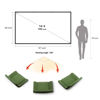 Picture of Portable Projector Screen 100 inch with Combined Pole Frame Black Backing Silver Foldable Projection Screen