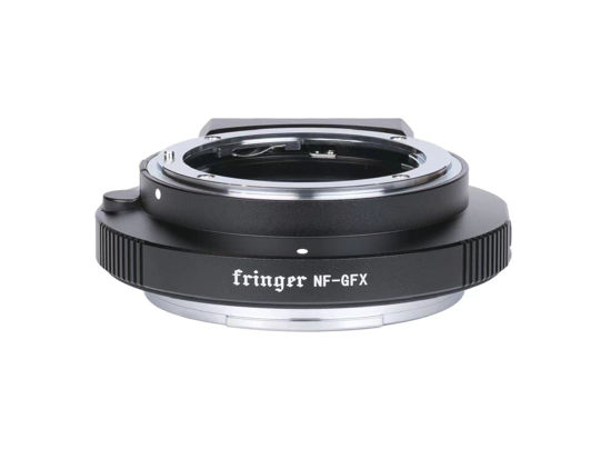 Picture of Fringer NF-GFX Fujifilm Auto Focus Mount Adapter Built-in Electronic Aperture Automatic - Compatible with Nikon D, G, E Lens to Fuji G Mount Medium Format Camera GFX100 100S 100IR Ver.