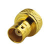 Picture of 2pcs DHT Electronics RF coaxial coax adapter SMA female to BNC female goldplated