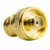 Picture of 2pcs DHT Electronics RF coaxial coax adapter SMA female to BNC female goldplated