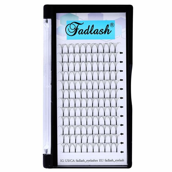 Picture of Volume Lash Extensions Premade Fans Eyelash Extensions Long Stem 3D 5D 6D Premade Lash Extensions Fans 0.07 0.10 9-22mm Available Premade Lash Fans (5D-0.10D, 11mm)