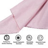 Picture of Bqover 8x8inch Microfiber Cleaning Cloth with Keychain,1 Pcs Microfiber Glasses Cases, Cleaning & Storage,Safe for Eyeglasses,Lens,Phones,Tablets,Cameras(Pink)