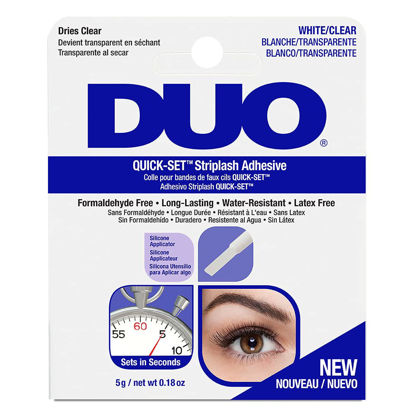 Picture of DUO Quick-Set Clear False Strip Lash Adhesive, Dries Invisible 0.18 oz x 1 Pack